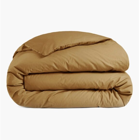 Parachute Brushed Cotton Queen Duvet Cover in Ochre - Picture 1 of 10